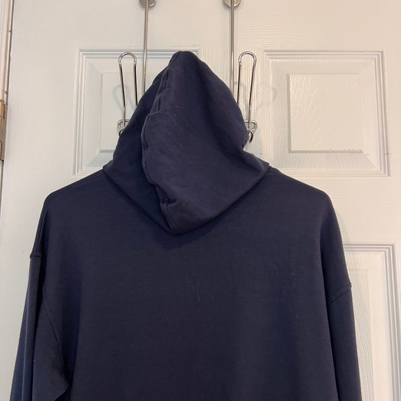 J Crew Navy Blue Striped Hoodie - Picture 4 of 9